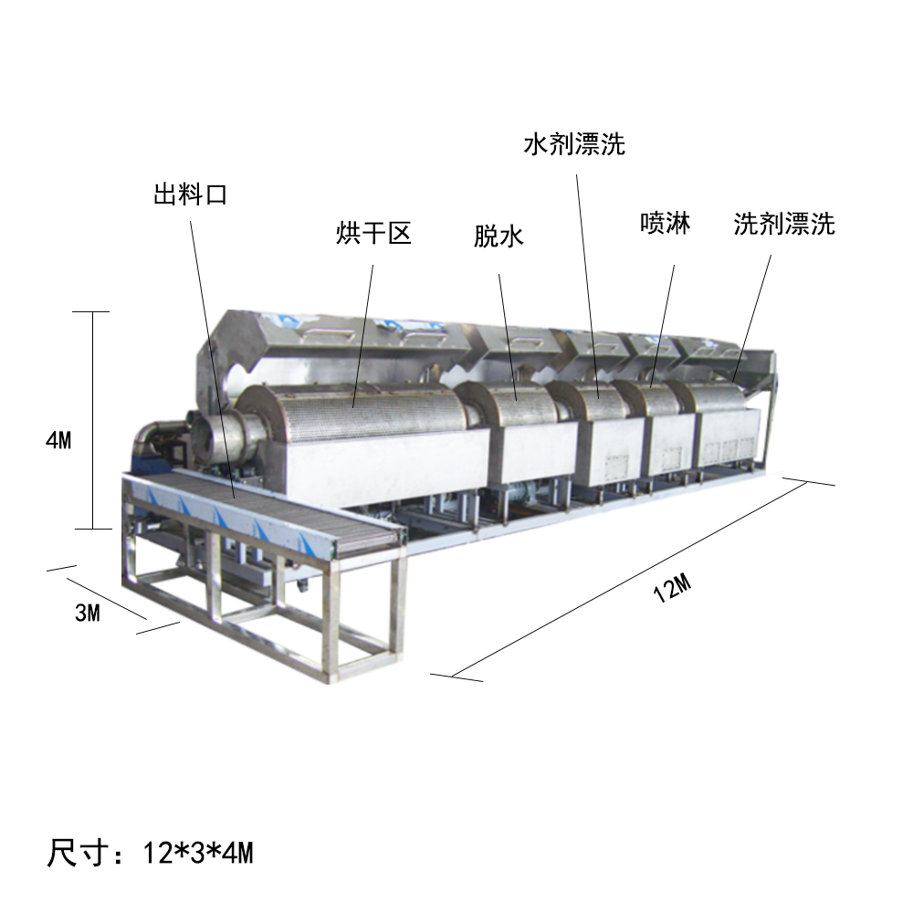 铝盖瓶盖全自动超声波清洗设备